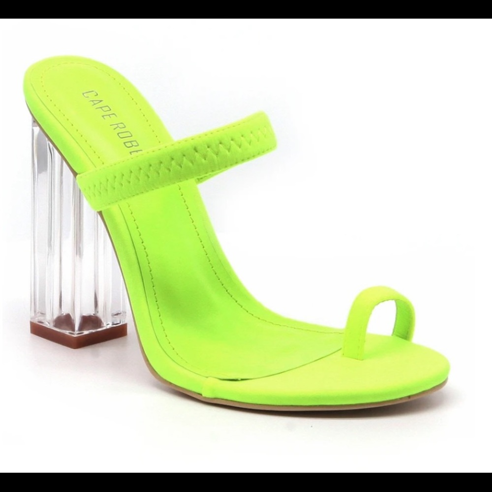 Cape Robbin Neon Green Heels